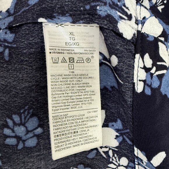 GAP Floral Print Raglan Sleeved Shift Dress - Picture 11 of 11